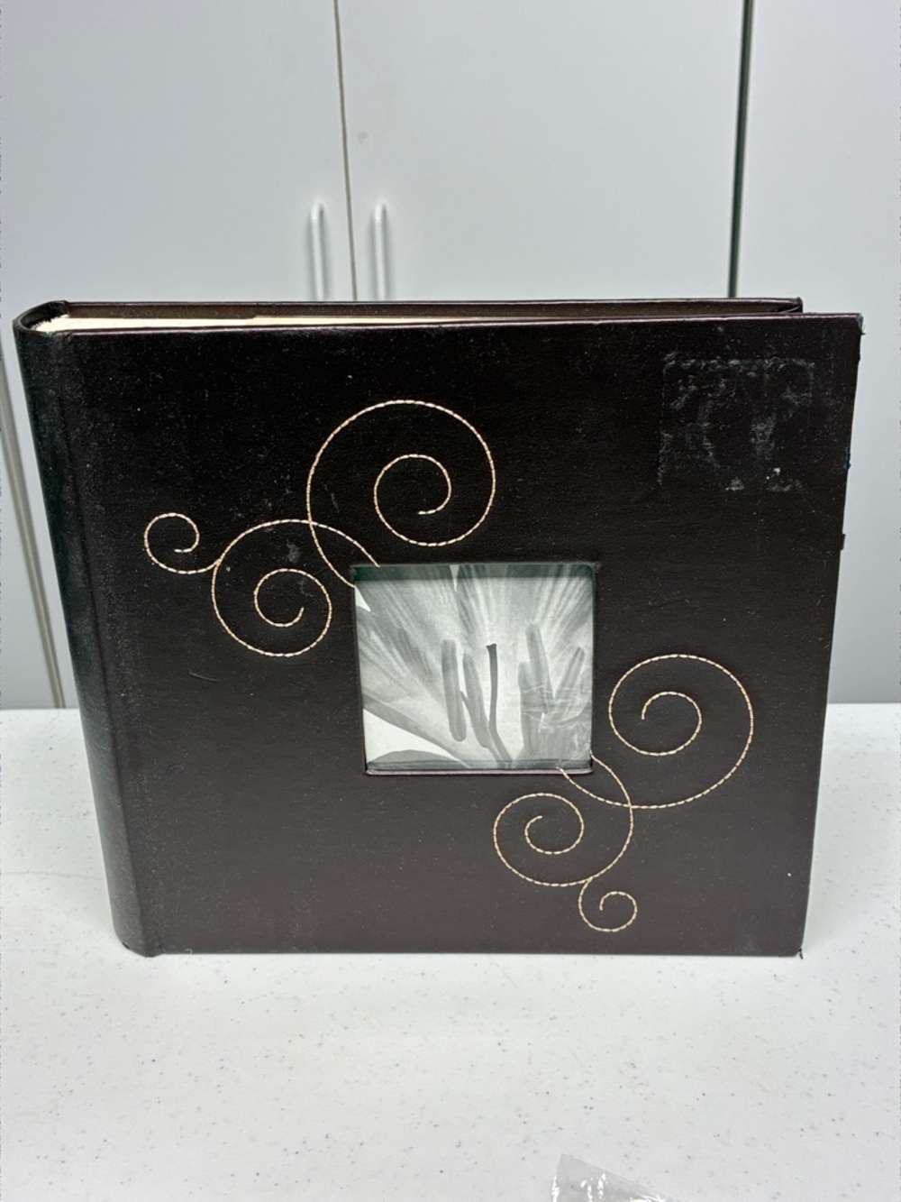 Brown Photo Album with Center Window